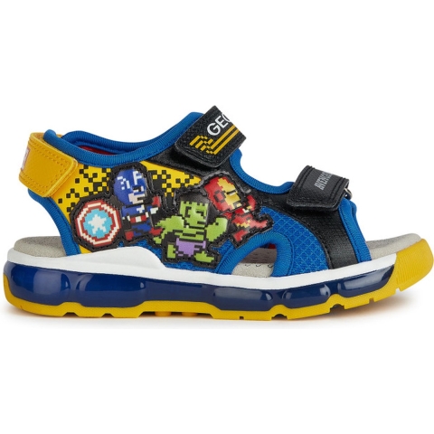 Geox Sandalen m. Licht - Android - Black/Royal - Geox - 32 - Lichtgevende Schoenen
