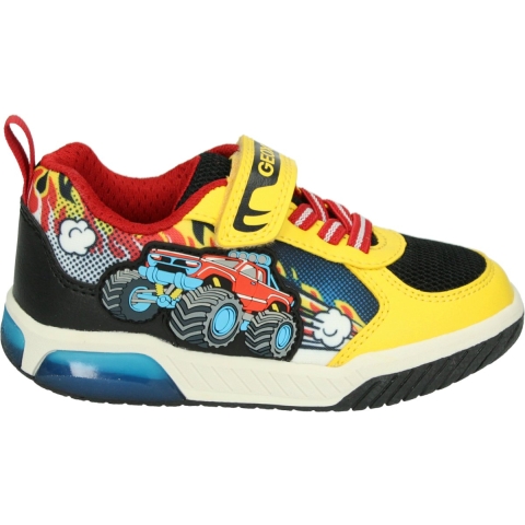 Geox Schoenen Lichtgevende Schoenen - J Inek - Geel/Rood - Geox - 26 - Lichtgevende Schoenen