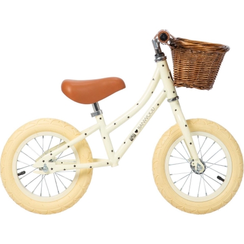 Banwood Loopfiets - First Ga! - Creme m. sterren - Banwood - OneSize - Loopfiets
