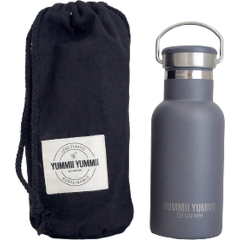 Yummii Yummii Thermofles - 350ml - Roestvrij Staal - Houtskool - Yummii Yummii - OneSize - Thermofles