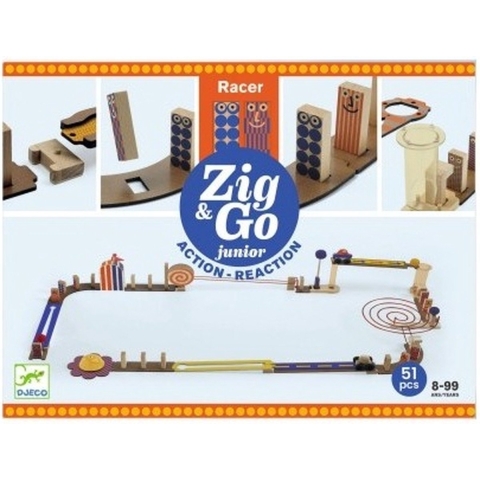 Djeco Knikkerbaan - Zig & Go Racer - 51 Onderdelen - Djeco - OneSize - Knikkerbaan