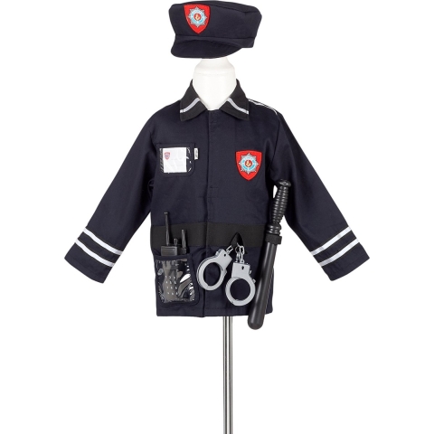 Souza Kostuum - Politie - Navy - Souza - 4-7 jaar (104-122) - Kostuum
