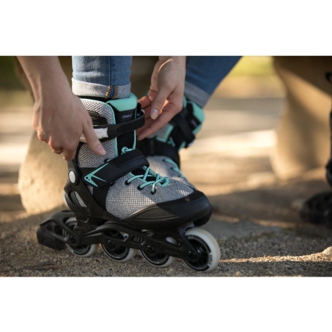Rollerblade Rolschaatsen - Macroblade - 80 ABT W - Grey/Mint - Rollerblade - 39 - Rolschaatsen