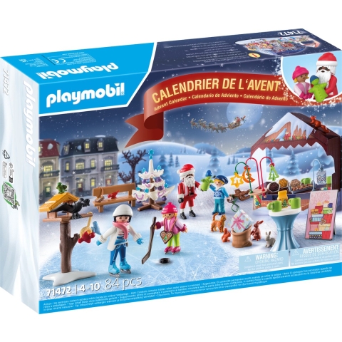 Playmobil Kerstkalender - Een uitstapje naar de kerstmarkt - 714 - Playmobil - OneSize - Kalender