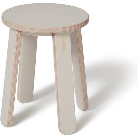 Flexa Stoel Voor tekentafel - Play - 31x32 cm - Warm Grey/Birch - Flexa - OneSize - Stoel