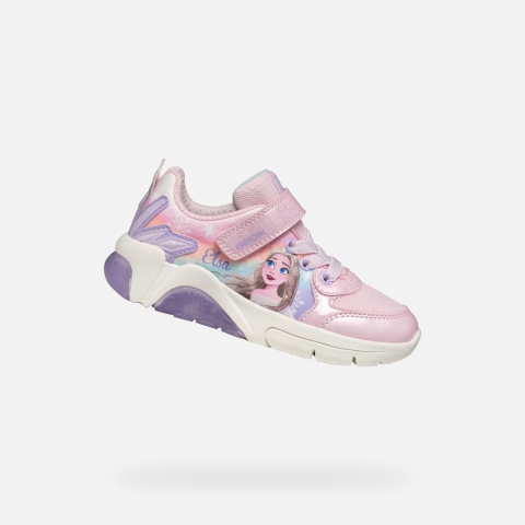 Geox Lichtgevende Schoenen - J Fadinlight - Disney Frozen - Roze - Geox - 30 - Lichtgevende Schoenen