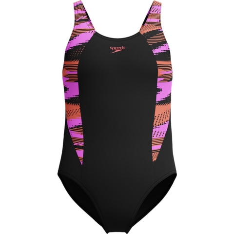 Speedo Zwempak - HyperBoom SPlice Muscleback - Purple - Speedo - 11-12 jaar (146-152) - Badmode