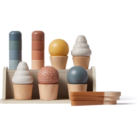 Flexa Ijswinkel - Hout - Play - 18 Onderdelen - Multi - Flexa - OneSize - Speelgoedeten