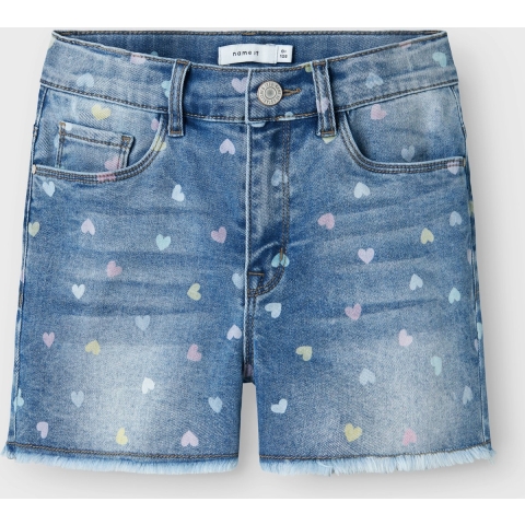Name It Shorts - NkfRose - Medium+ Blue Denim - Name It - 7 jaar (122) - Shorts