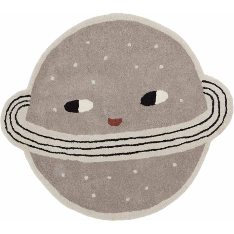 OYOY Tapijt - 100x116 cm - Planeet - Clay - OYOY - OneSize - Deken