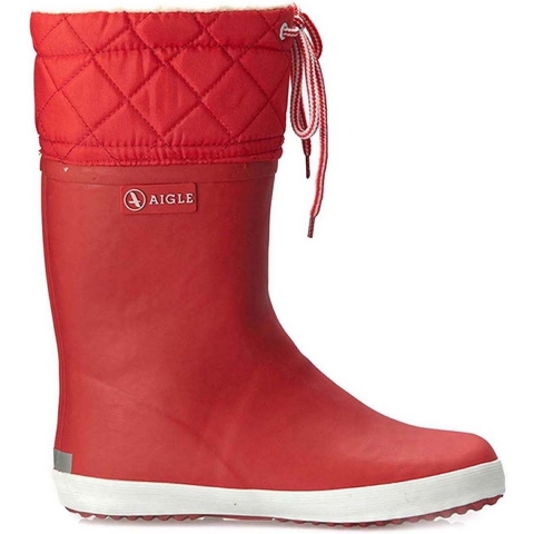 Aigle Thermolaarzen - Giboulee 2 - Rood/Wit - Aigle - 36 - Regenlaarzen