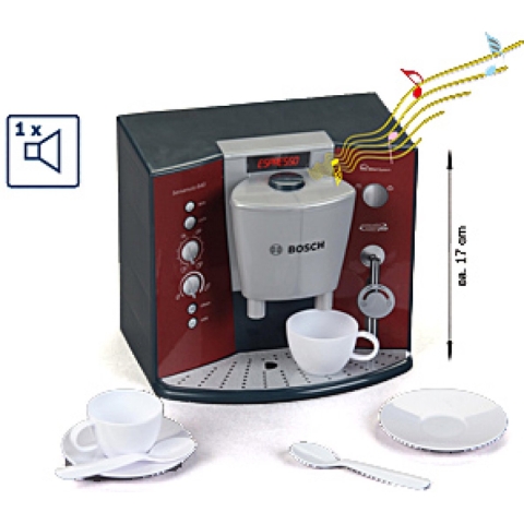 Bosch Mini Espresso Koffiemaker - Speelgoed - Rood/Grijs - Bosch Mini - OneSize - Speelgoed