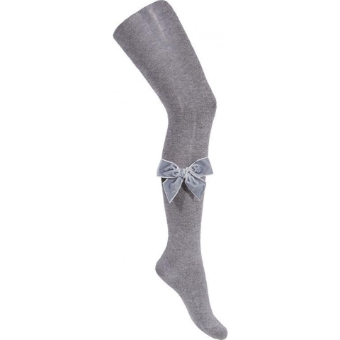 Condor Panty's m. Velours Strik - Grijs Gevlekt - Condor - 5-6 jaar (110-116) - Panty's