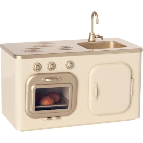 Maileg Keuken - Mini - Off White - Maileg - OneSize - Poppentoebehoren