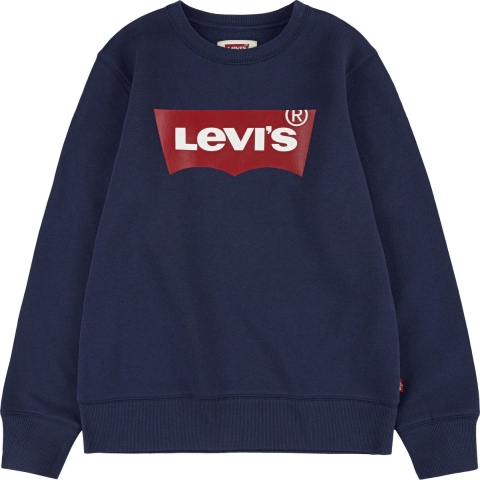 Levis Sweatshirt - Vleermuisvleugel Crew Neck - Navy - Levis - 10 jaar (140) - Sweatshirt