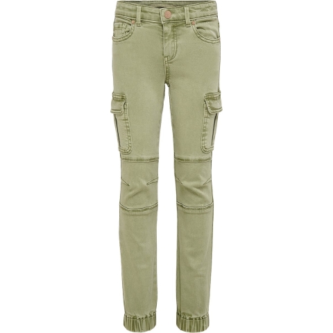 Alleen Kida Broek - Lading - KogMissouri - Noos - Olie Green - Kids Only - 13 jaar (158) - Broeken - Katoen