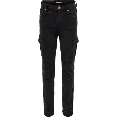 Kida Only Broek - Cargo - KogMissouri - Noos - Zwart - Kids Only - 10 jaar (140) - Broeken - Katoen
