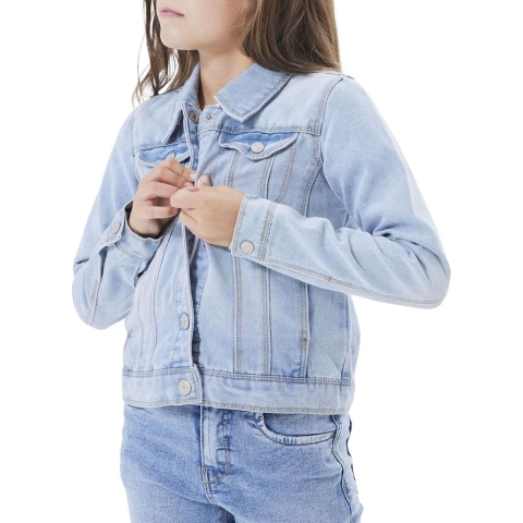 Name It Spijkerjas - Noos - NkfStar - Light Blue Denim - Name It - 11 jaar (146) - Zomerjas