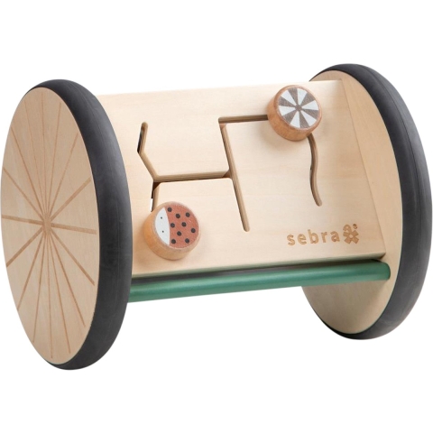 Sebra Activiteitenrolspiegel - Hout - Woodland - Sebra - OneSize - Activiteitenspeelgoed