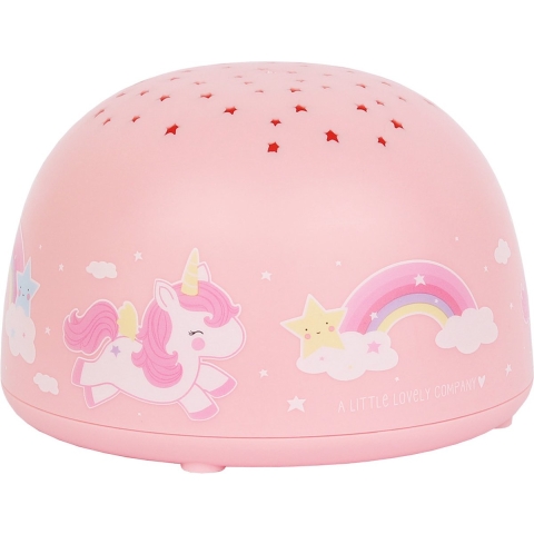 A Little Lovely Company Projectielamp - 14x9 - Unicorn - A Little Lovely Company - OneSize - Nachtlamp