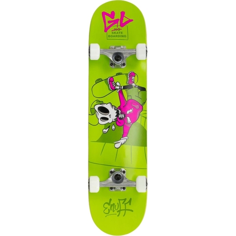 Enuff Skateboard - 7,25'' - Skully Mini Compleet - Groen - Enuff Skully - OneSize - Skateboard