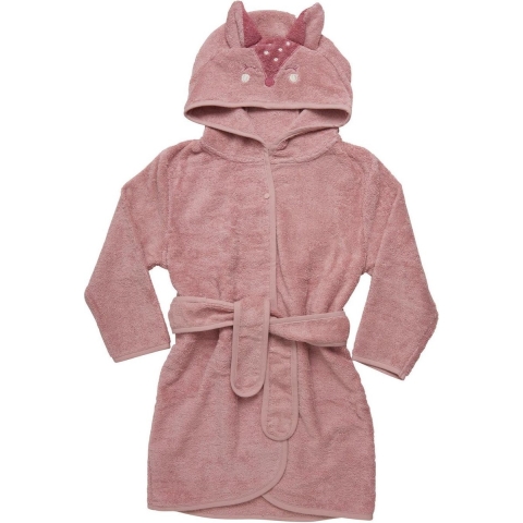Pippi Baby Badjas - Misty Rose m. Vos - Pippi Baby - 74/80 - Badjas