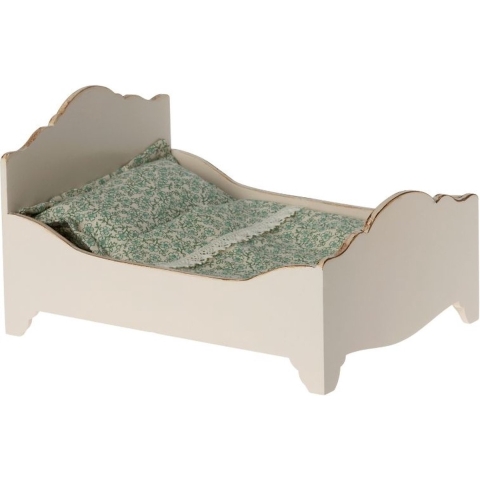 Maileg Houten bed - Muis - Off White - Maileg - OneSize - Poppenbed