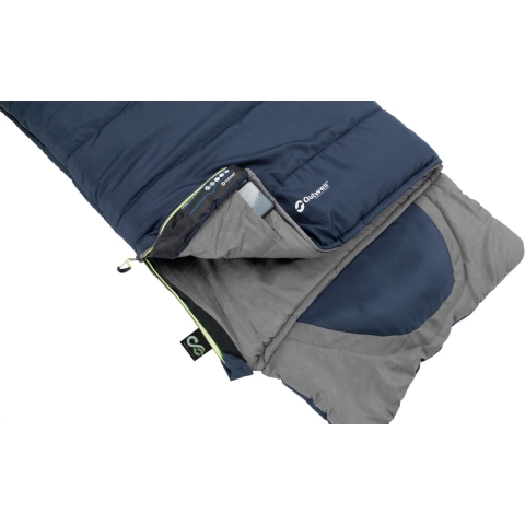 Outwell Slaapzak - Contour Junior - Deep Blue - Outwell - OneSize - Slaapzak