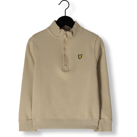 Lyle & Scott Sweatshirt - Kwartrits - Stone - Lyle & Scott - 15-16 jaar (170-176) - Sweatshirt