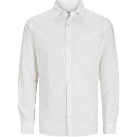 Jack & Jones Overhemd - JjeBreeze - Wit - Jack & Jones - 10 jaar (140) - Overhemd