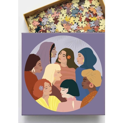 Vissevasse Puzzel - 1000 Bakstenen - 65x65 cm - Wij zijn één - Vissevasse - OneSize - Puzzel