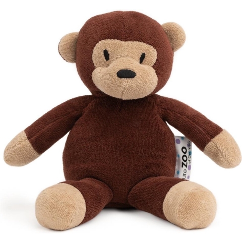 NatureZoo Knuffel - 18 cm - Aapje - Bruin - NatureZoo - OneSize - Knuffel
