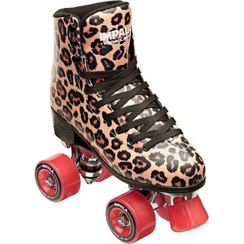 Impala Rolschaatsen - Vierkant Skate - Bruin Leopard - Impala - 37 - Rolschaatsen