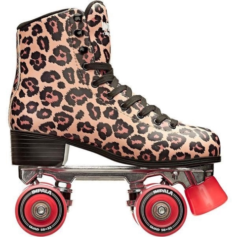 Impala Rolschaatsen - Vierkant Skate - Bruin Leopard - Impala - 40 - Rolschaatsen