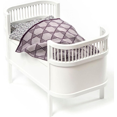 Smallstuff Poppenbed m. Matras - Rosaline - Wit - Smallstuff - OneSize - Poppenbed