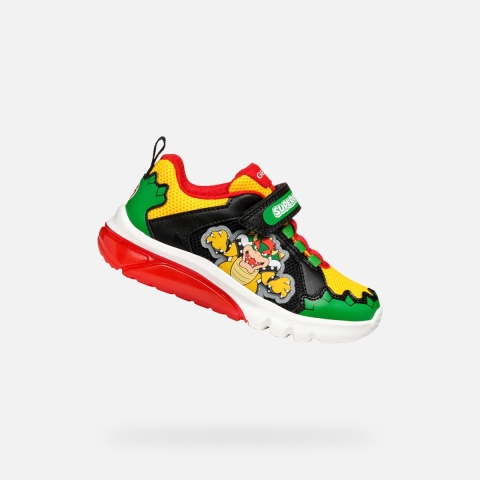 Geox Lichtgevende Schoenen - J Cyberdrone - Groen/Rood - Geox - 33 - Lichtgevende Schoenen