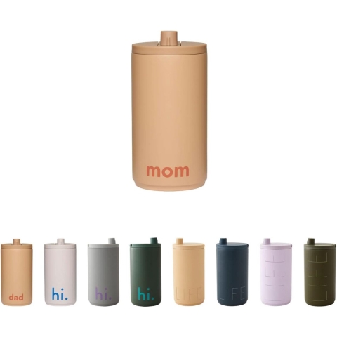 Design Letters Thermo Beker - 350 ml - Beige - Design Letters - OneSize - Thermofles