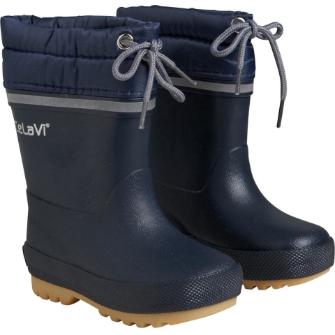 CeLaVi Gevoerde Rubberlaarzen - Dark Navy - CeLaVi - 31 - Regenlaarzen