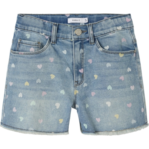 Name It Shorts - NkfRose - Medium+ Blue Denim - Name It - 11 jaar (146) - Shorts