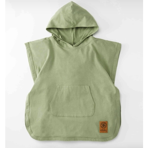 Cloby UV Poncho - UV50+ - Olive Green - Cloby - 3-5 jaar (98-110) - Babyhanddoek