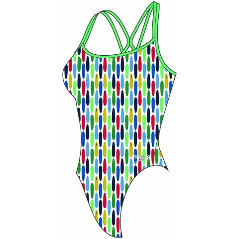 Funkita Zwempak - UV50+ - Enkele Strap - Rommelige Monet - Funkita - 18-20 jaar - Badmode