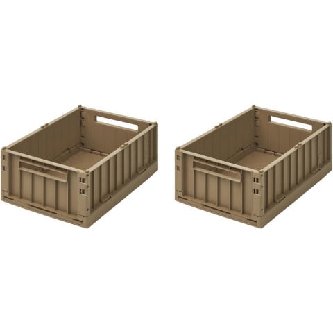 Liewood Vouwbare box - 36x25x13,5 cm - Medium+ - Weston - 2-pack - Liewood - OneSize - Vouwbare box