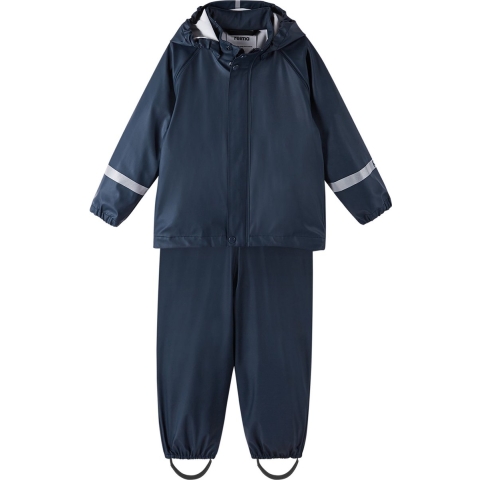 Reima Regenkleding m. Bretellen - Tihku - PU - Navy - Reima - 1½ jaar (86) - Regenkleding