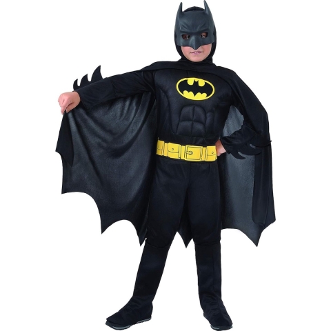 Ciao Srl. Batman Kostuum Dubbelzijdig - 2-in-1 - Batman Omgekeer - Ciao Srl. - 5-7 jaar (110-122) - Kostuum