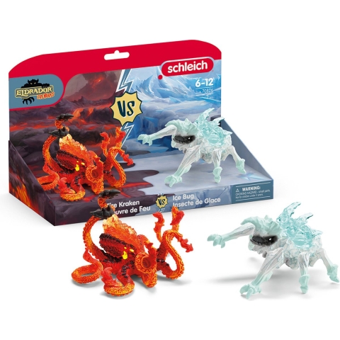Schleich Eldrador Creatures - Ice Bug vs. vier Kraken - 70826 - Schleich - OneSize - Speelgoedfiguur