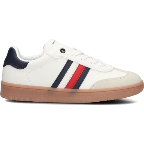 Tommy Hilfiger Schoenen - Striped Lace Omhoog Sneaker - Beige/Of - Tommy Hilfiger - 39 - Schoenen