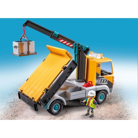 Playmobil Action Helden - Kraan - 71750 - 55 Onderdelen - Playmobil - OneSize - Speelgoed