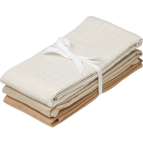 Cam Cam Hydrofiele Doek - 70x70 cm - 3-pack - Classic+ Strepen C - Cam Cam - OneSize - Hydrofiele Doek