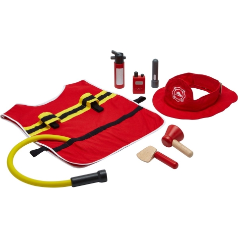 PlanToys Brandweerset - Hout - PlanToys - OneSize - Speelgoed