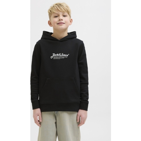 Jack & Jones Hoodie - JjBeau - Zwart - Jack & Jones - 12 jaar (152) - Hoodie